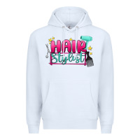 White hair stylist Premium Hoodie - MaliasSmallBusiness
