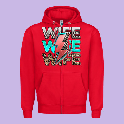 Racing Wife Wife Wife Zipper Hoodie Designed By Adodesignshop