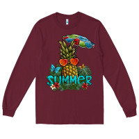 Burgundy summer Long Sleeve Tee - SublimationCraftShop