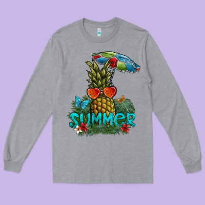 Summer Long Sleeve Tee Designed By Sublimationcraftshop