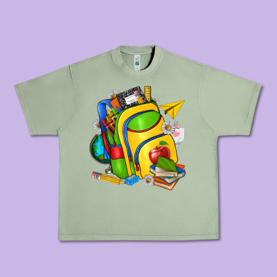 School Bag Urban Heavy Tee Designed By Texasbilliewilder