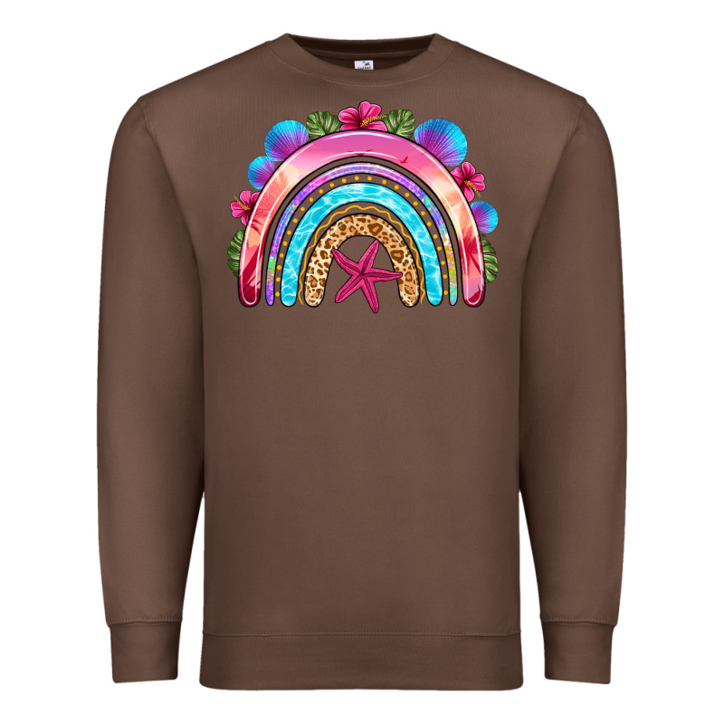 Summer Rainbow Premium Sweatshirt by NancyCooperArtShop | Teevron