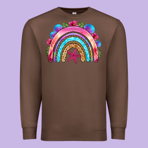 Summer Rainbow Premium Sweatshirt Designed By Nancycooperartshop