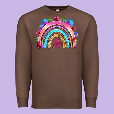 Summer Rainbow Premium Sweatshirt Designed By Nancycooperartshop