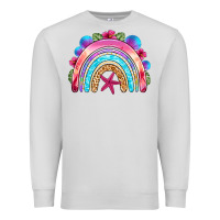 Dove Grey summer rainbow Premium Sweatshirt - NancyCooperArtShop
