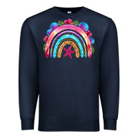 Navy summer rainbow Premium Sweatshirt - NancyCooperArtShop