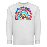 Oatmeal Heather summer rainbow Premium Sweatshirt - NancyCooperArtShop