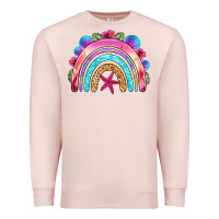 Pale Pink summer rainbow Premium Sweatshirt - NancyCooperArtShop