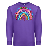 Purple summer rainbow Premium Sweatshirt - NancyCooperArtShop