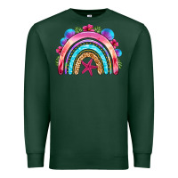 Sports Green summer rainbow Premium Sweatshirt - NancyCooperArtShop