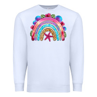 White summer rainbow Premium Sweatshirt - NancyCooperArtShop