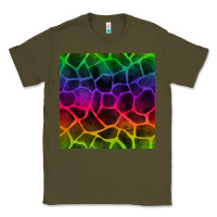 Army Green colorful giraffe seamless pattern Classic Tee - BundleAndBundleShop