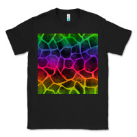 Black colorful giraffe seamless pattern Classic Tee - BundleAndBundleShop