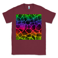 Burgundy colorful giraffe seamless pattern Classic Tee - BundleAndBundleShop