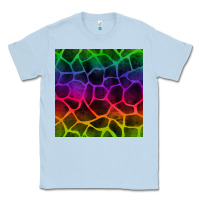 Dusty Blue colorful giraffe seamless pattern Classic Tee - BundleAndBundleShop