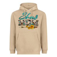 Mushroom show mom aztec cowhide sunflower and arrow Heavyweight Hoodie - Artiststas