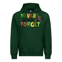 Forest Green never let them forget juneteenth Urban Hoodie - LillyAllenDesigns