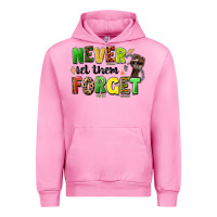 Fuchsia Pink never let them forget juneteenth Urban Hoodie - LillyAllenDesigns