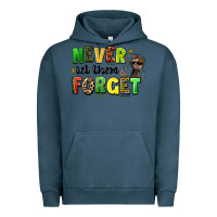 Pigment Midnight Navy never let them forget juneteenth Urban Hoodie - LillyAllenDesigns