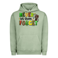 Pigment Oil Green never let them forget juneteenth Urban Hoodie - LillyAllenDesigns