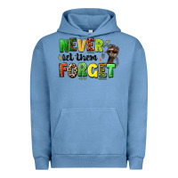 Pigment Pebble Blue never let them forget juneteenth Urban Hoodie - LillyAllenDesigns