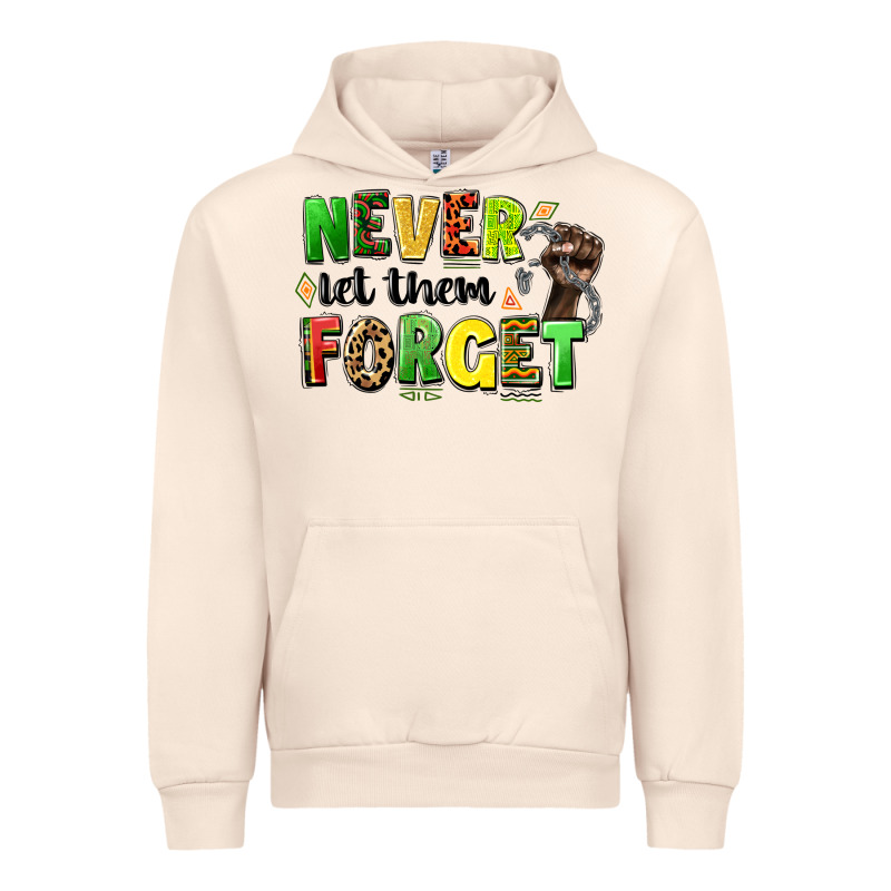 Never Let Them Forget Juneteenth Urban Hoodie by LillyAllenDesigns | Teevron