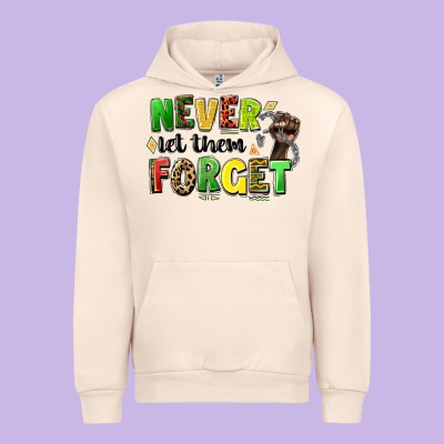 Never Let Them Forget Juneteenth Urban Hoodie Designed By Lillyallendesigns