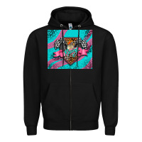 Black racing pink Zipper Hoodie - AdoDesignShop