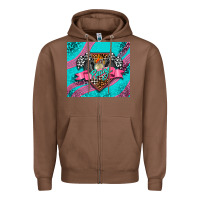 Chestnut racing pink Zipper Hoodie - AdoDesignShop