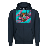 Navy racing pink Zipper Hoodie - AdoDesignShop