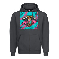 Smoke racing pink Zipper Hoodie - AdoDesignShop