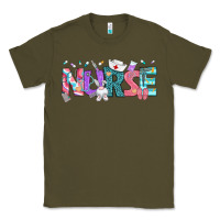 Army Green Easter Nurse Easter Day Classic Tee - Neo Western