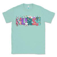 Seafoam Easter Nurse Easter Day Classic Tee - Neo Western