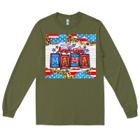 Army Green American Mama 20oz tumbler Long Sleeve Tee - Neo Western