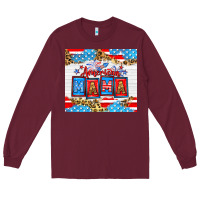 Burgundy American Mama 20oz tumbler Long Sleeve Tee - Neo Western