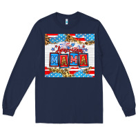 Navy American Mama 20oz tumbler Long Sleeve Tee - Neo Western