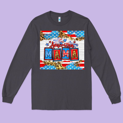 American Mama 20oz Tumbler Long Sleeve Tee Designed By Neo Western