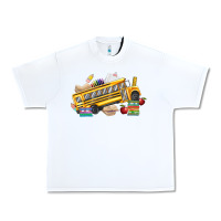 White school bus driver Urban Heavy Tee - texasbilliewilder
