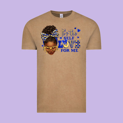 Vintage Tee sorority colors blue and gold it's the self love f