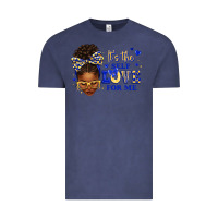 Vintage Denim sorority colors blue and gold it's the self love f Vintage Tee - texasbilliewilder