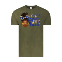 Vintage Olive sorority colors blue and gold it's the self love f Vintage Tee - texasbilliewilder