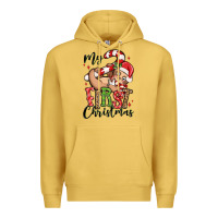 Antique Gold my first christmas cute christmas sloth Premium Hoodie - MaliasSmallBusiness