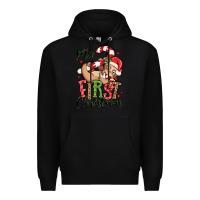 Black my first christmas cute christmas sloth Premium Hoodie - MaliasSmallBusiness