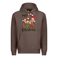 Coffee my first christmas cute christmas sloth Premium Hoodie - MaliasSmallBusiness