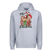 Heather Grey my first christmas cute christmas sloth Premium Hoodie - MaliasSmallBusiness