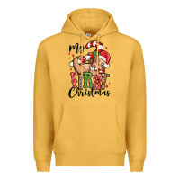 Mustard my first christmas cute christmas sloth Premium Hoodie - MaliasSmallBusiness