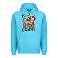 Ocean Blue my first christmas cute christmas sloth Premium Hoodie - MaliasSmallBusiness