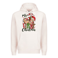 Pale Pink my first christmas cute christmas sloth Premium Hoodie - MaliasSmallBusiness