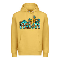 Antique Gold faith with cross ado Premium Hoodie - AdoDesignShop
