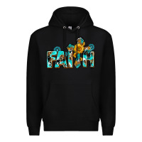 Black faith with cross ado Premium Hoodie - AdoDesignShop
